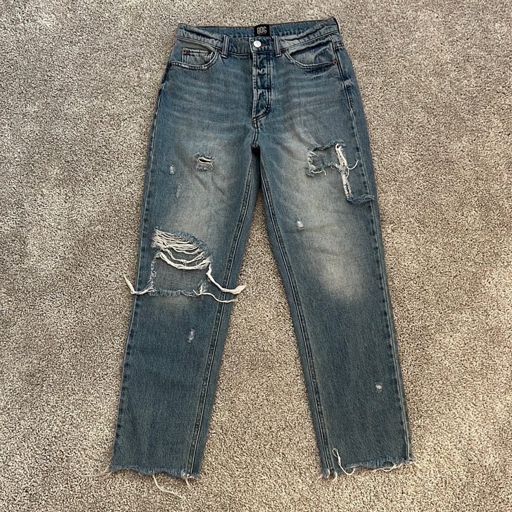 BDG Urban Outfitters Distressed Slim Straight Jeans